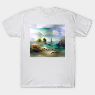 Autumn Beach Landscape T-Shirt